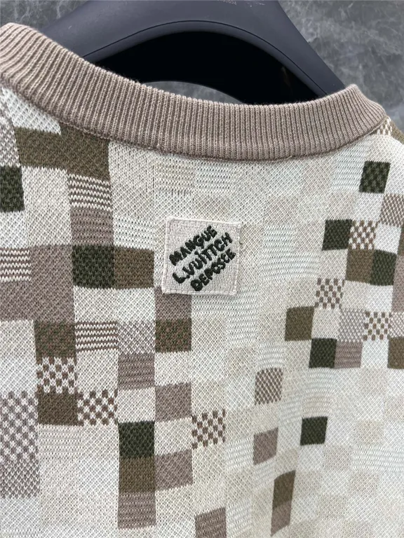 Louis vuitton LV camouflage knitted sweater